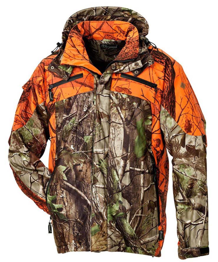 Camouflage Hunting Jacket - Мужские флисовые оранжевые водонепроницаемые камуфляжные охотничьи
