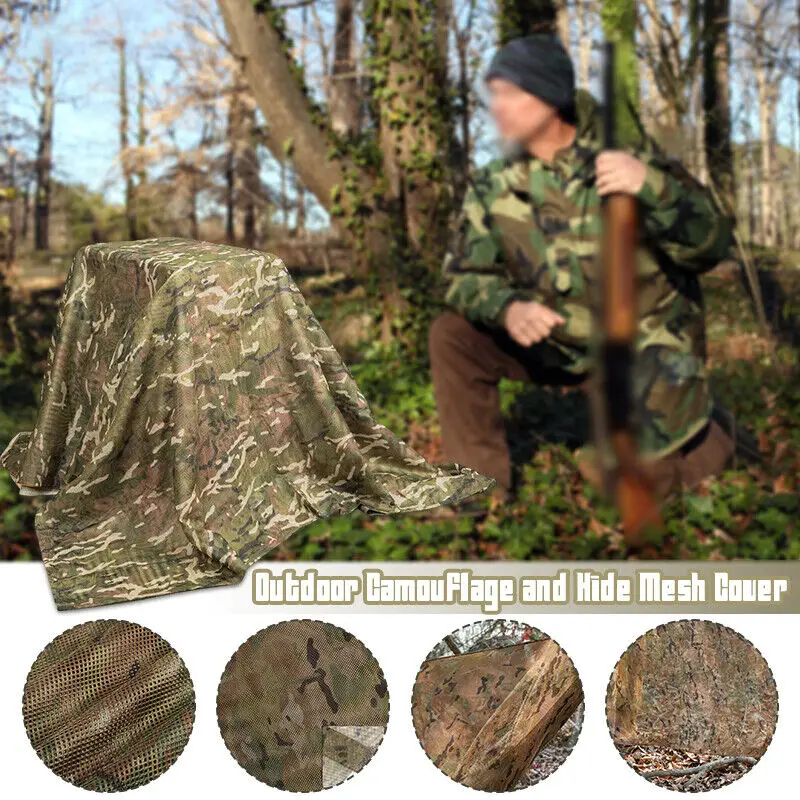 Outdoor Hunting Fabric - Камуфляжная Скрытая сетка для отдыха на