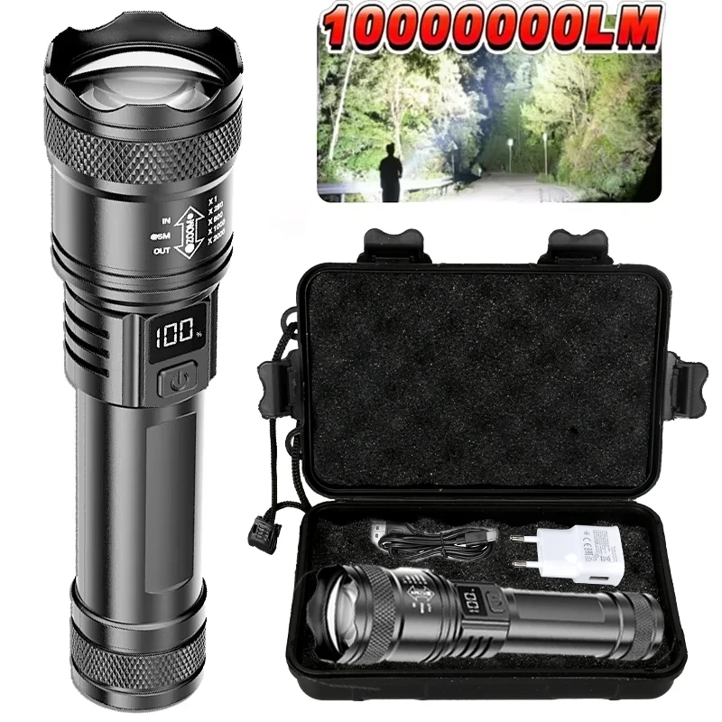 Tactical Flashlight Rechargeable - TY-908M светодиодный фонарик 2000LM Type-C перезаряжаемый