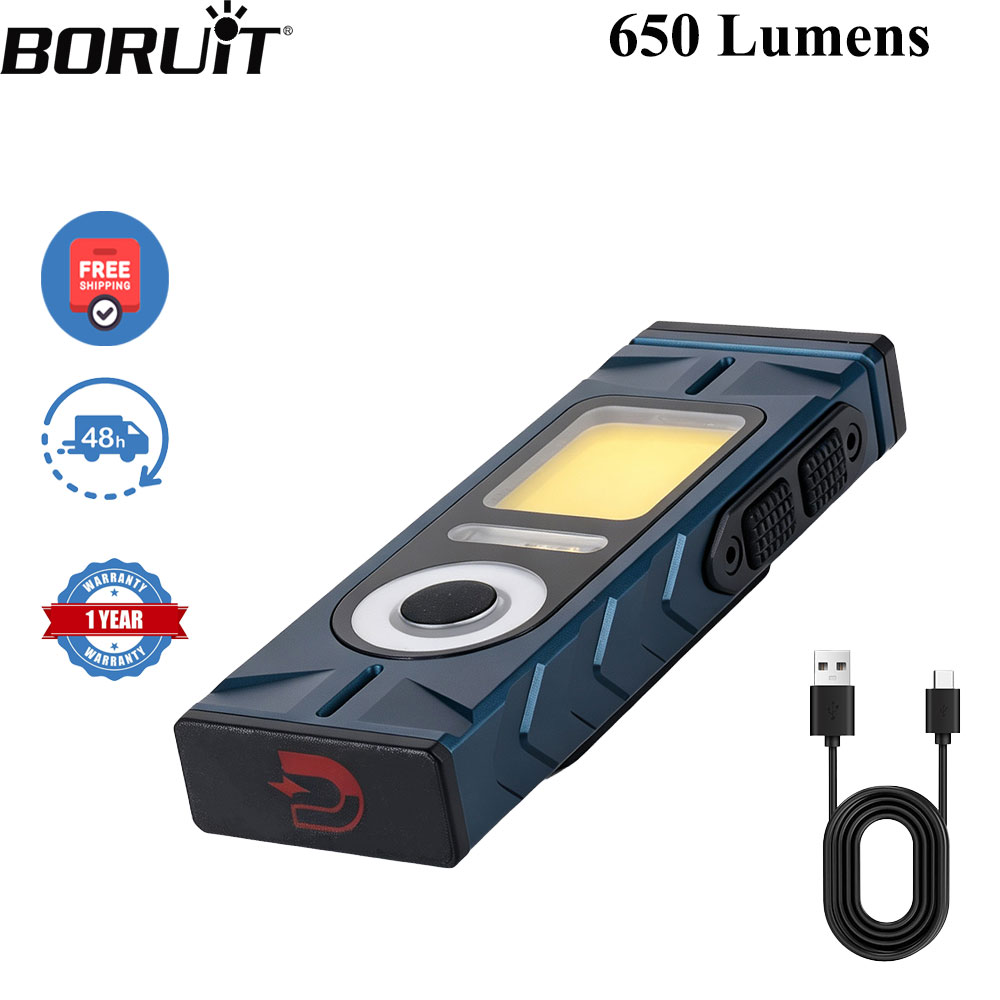 Outdoor Hunting Bike - BORUiT DC04 650LM EDC Магнитный фонарик
