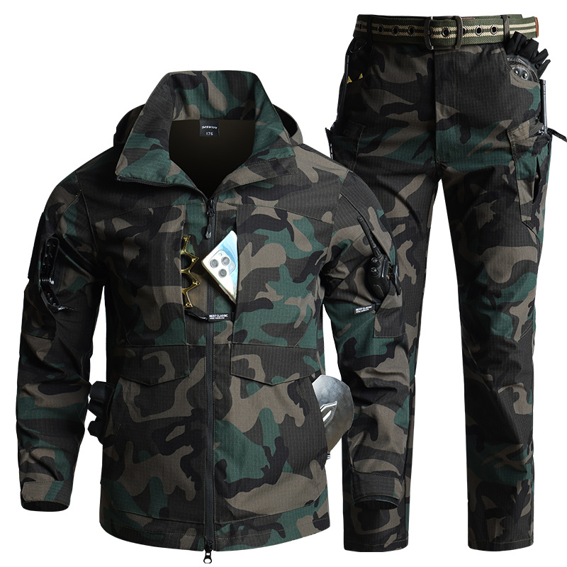 Camouflage Hunting Jacket - Мужской камуфляжный тактический комплект: дышащая куртка