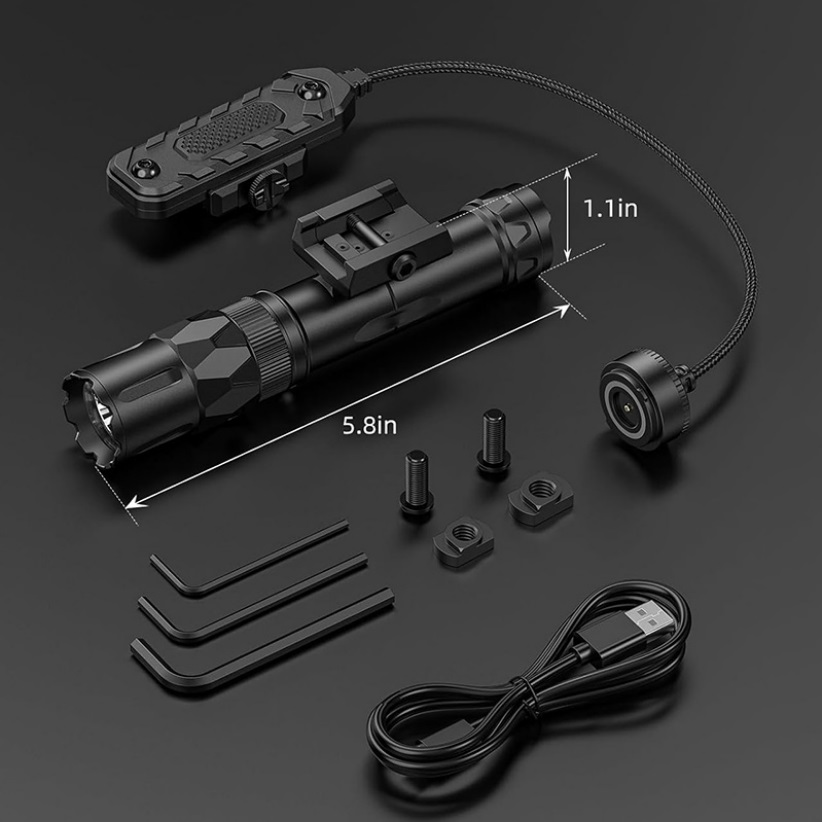 Тактический фонарь Richfire 25 – обзор и цена Tactical Flashlight Rechargeable