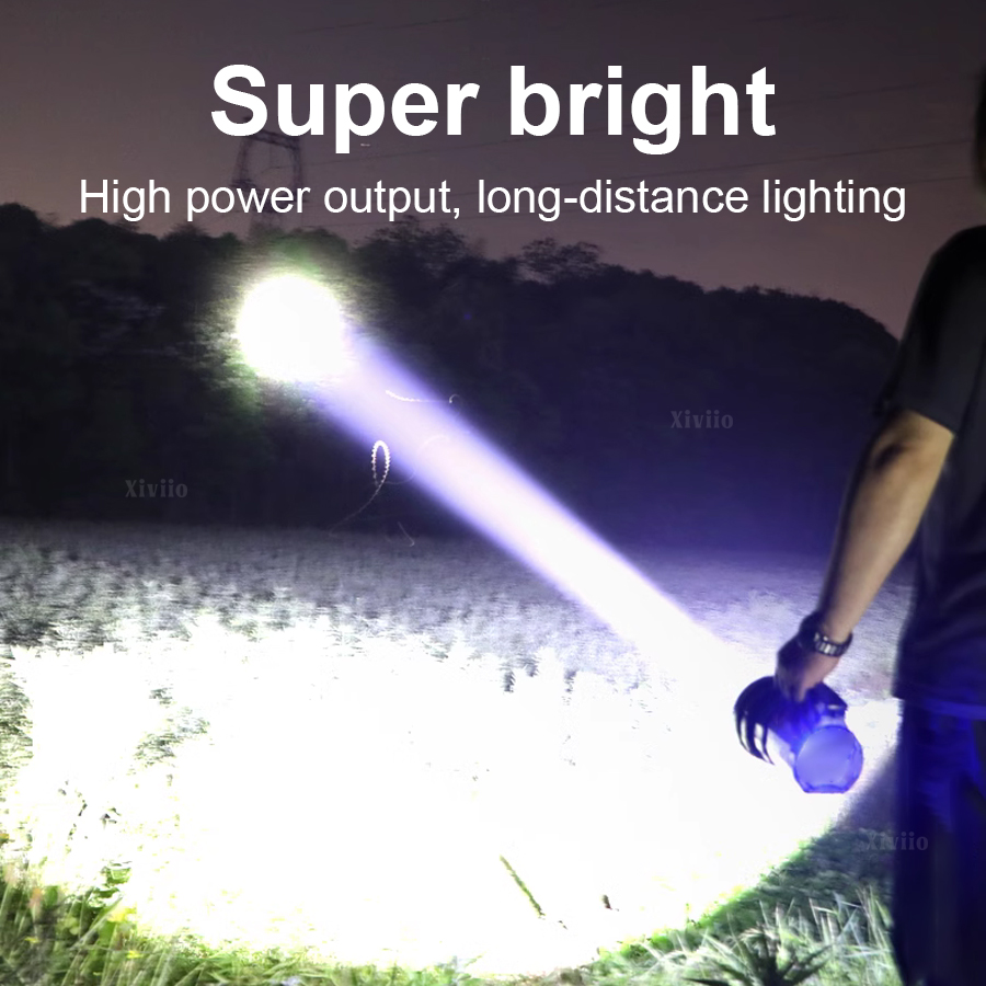 2025 НОВЫЕ мощные поисковые фо – обзор и цена Tactical Flashlight Rechargeable