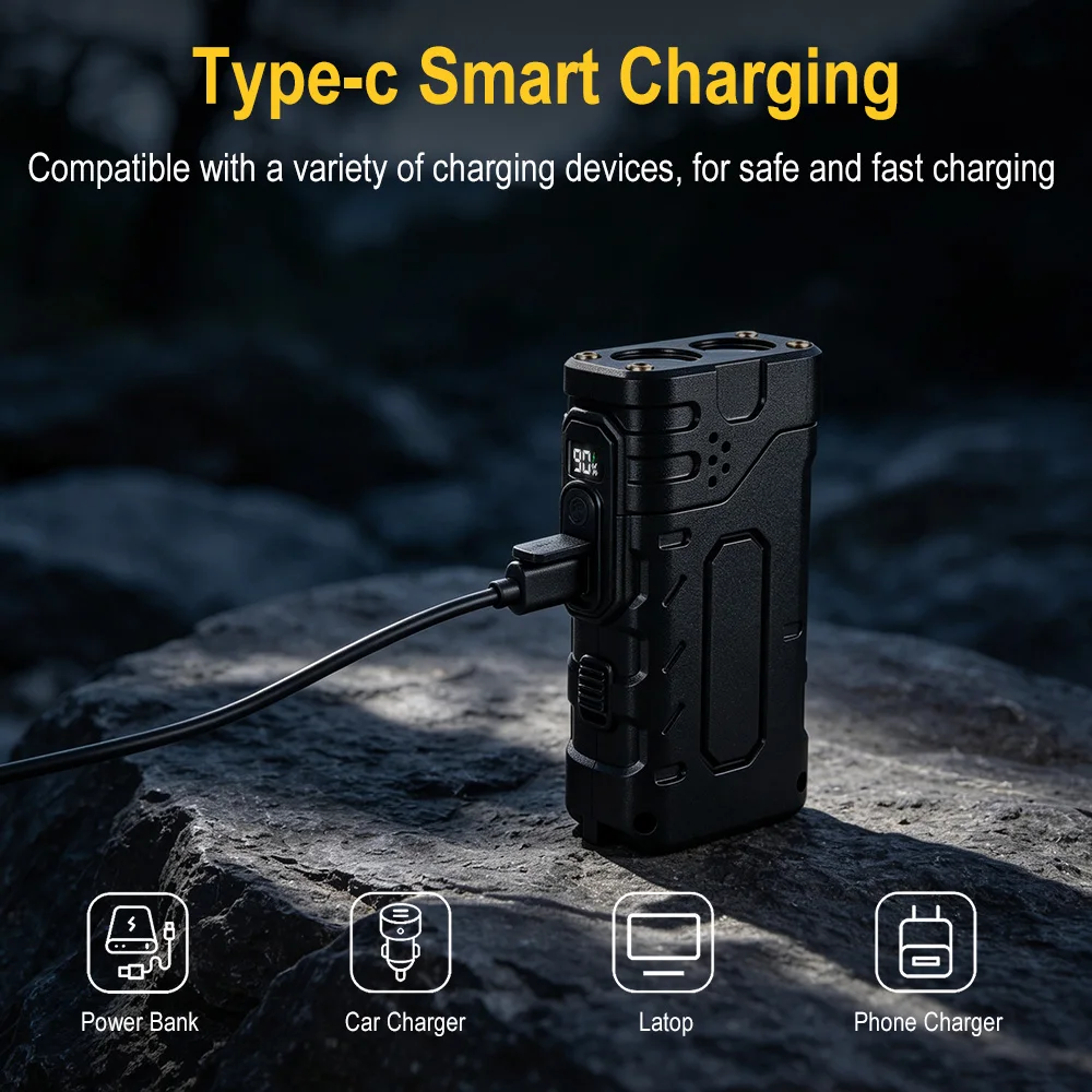 BORUIiT Ручной фонарь EDC с LE – обзор и цена Tactical Flashlight Rechargeable