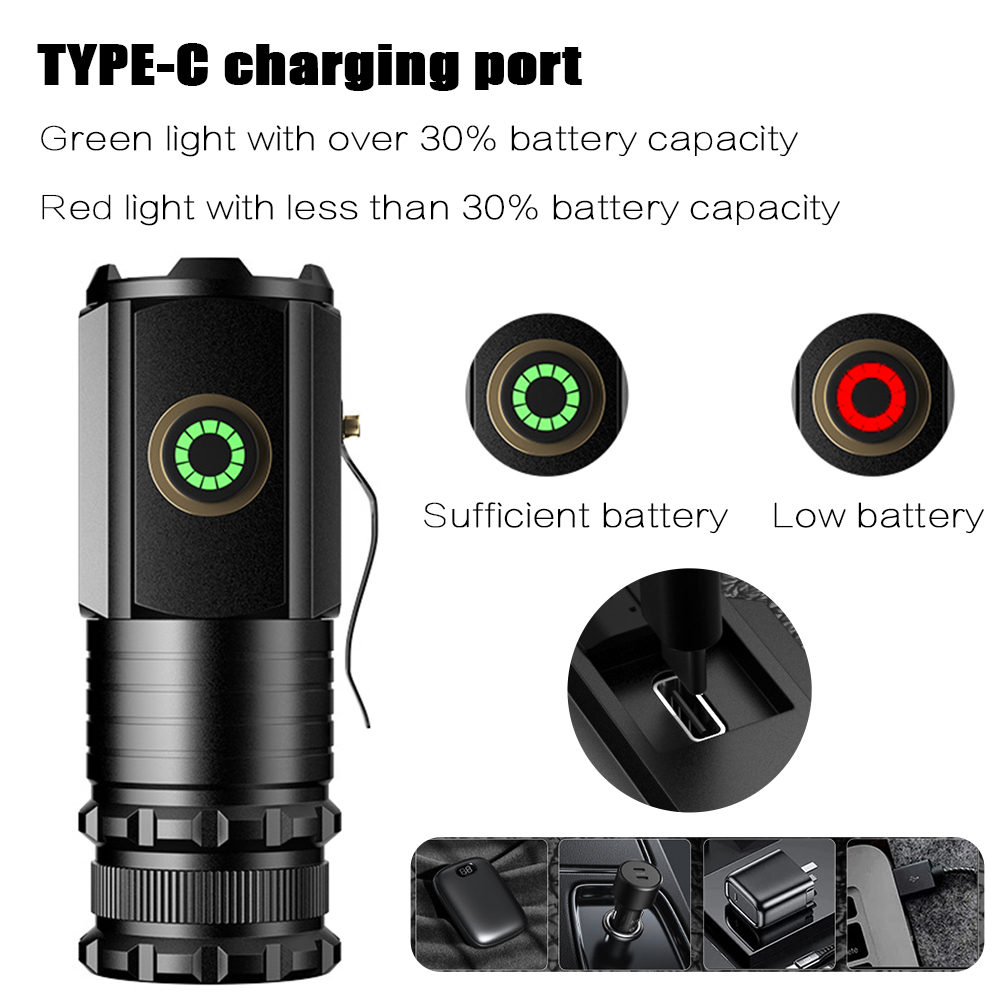 Портативный мощный мини-фонари – обзор и цена Tactical Flashlight Rechargeable