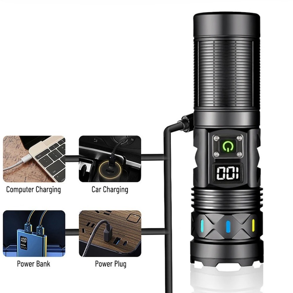 Мощный светодиодный фонарь с т – обзор и цена Tactical Flashlight Rechargeable