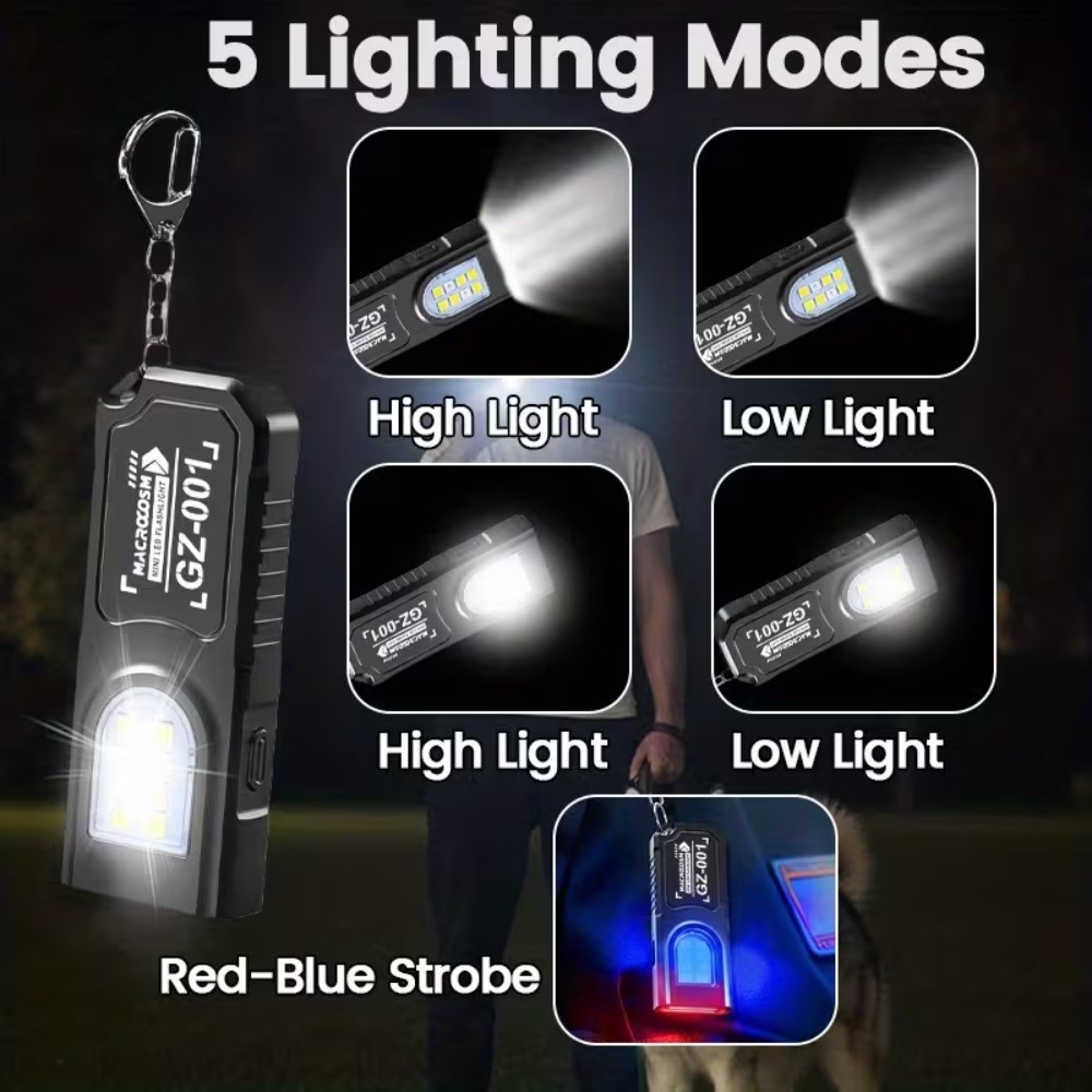Мини-COB светодиодный брелок-ф – обзор и цена Tactical Flashlight Rechargeable